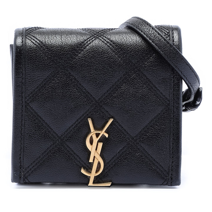 Saint Laurent Baby Matelassé Cuir d’agneau Becky Sac ceinture