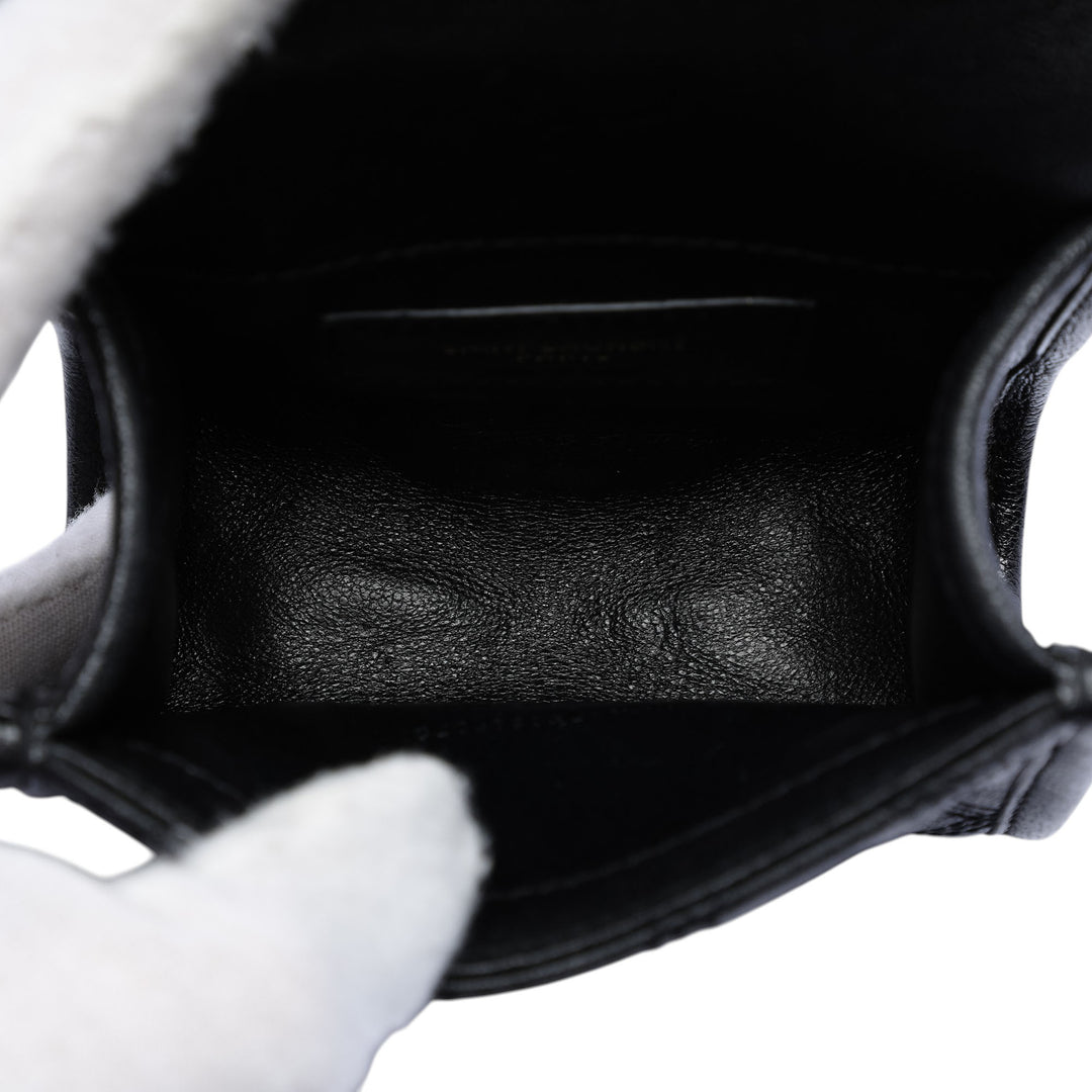 Saint Laurent Baby Matelassé Cuir d’agneau Becky Sac ceinture