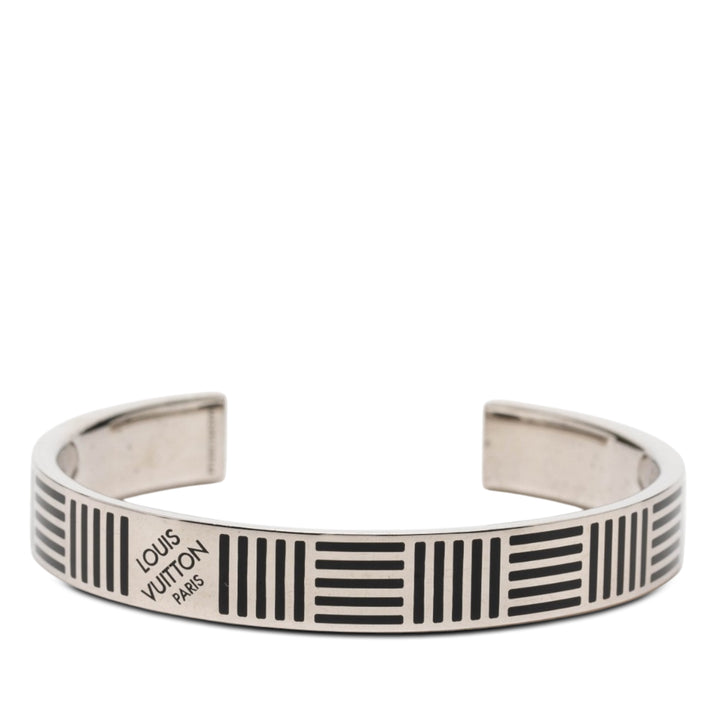 Louis Vuitton Brass Damier Colors Cuff Bracelet