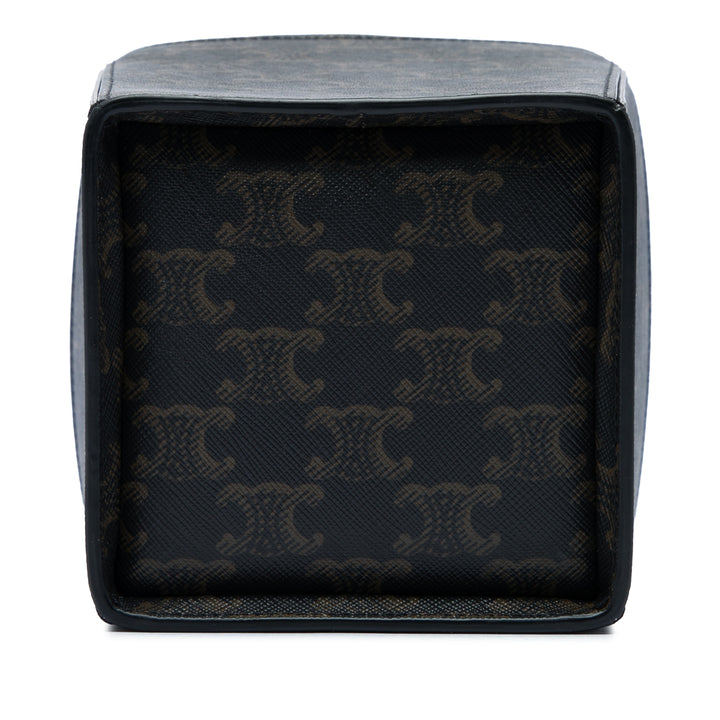 Celine Sac à main Triomphe boîte Triomphe enduite Marron – vue 3 – GABY PARIS