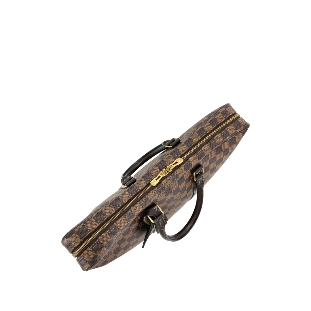 Louis Vuitton Porte Documents Voyage PM Damier Ébène Marron – vue 15 – GABY PARIS