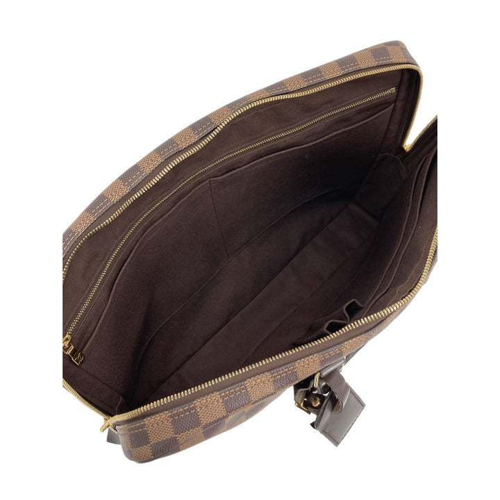 Louis Vuitton Porte Documents Voyage PM Damier Ébène Marron – vue 2 – GABY PARIS