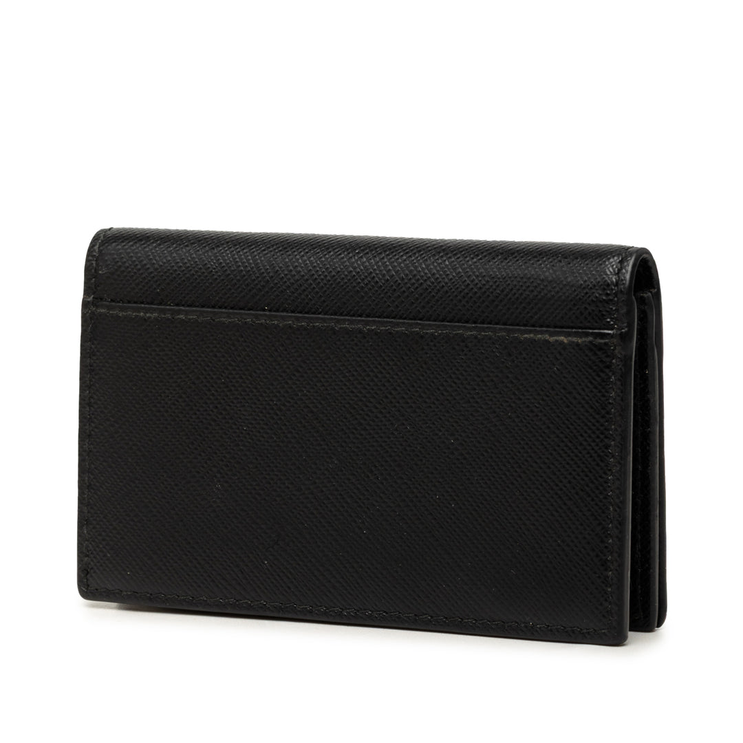 Porte-cartes Saffiano Noir