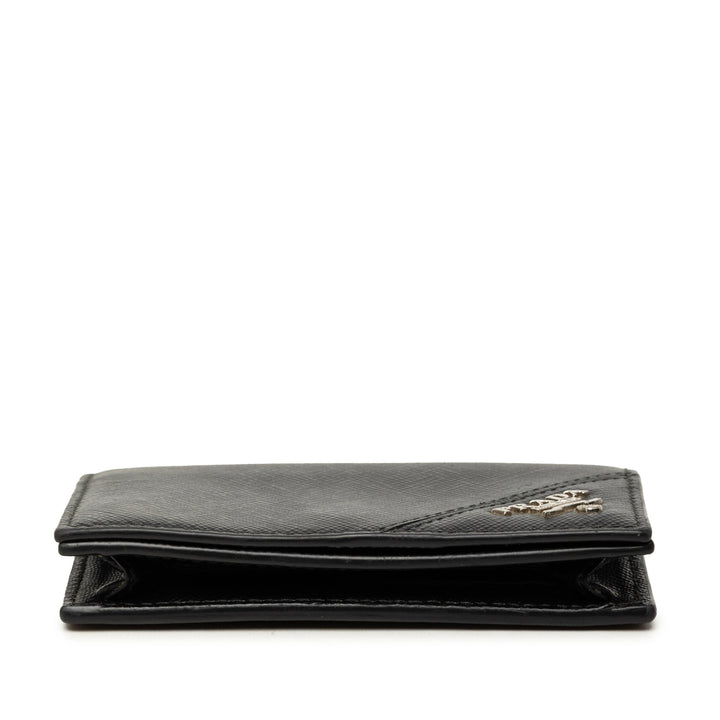 Porte-cartes Saffiano Noir