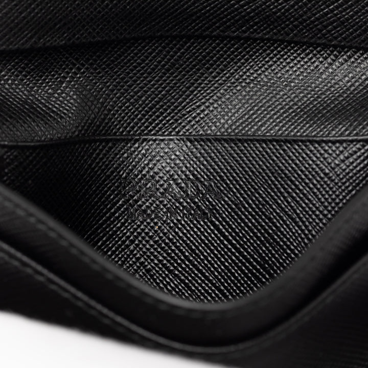 Porte-cartes Saffiano Noir