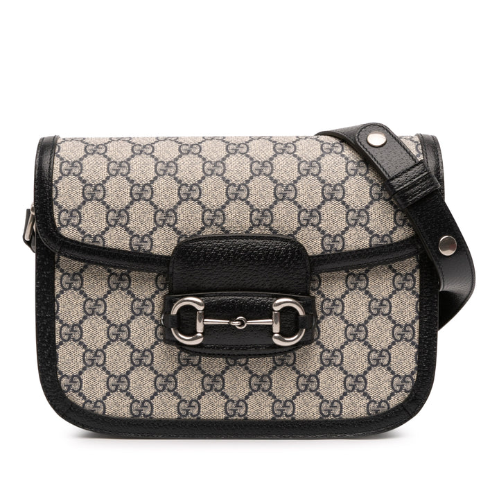 Gucci Medium GG Supreme Horsebit 1955 Sac bandoulière Marron – GABY PARIS Authentique