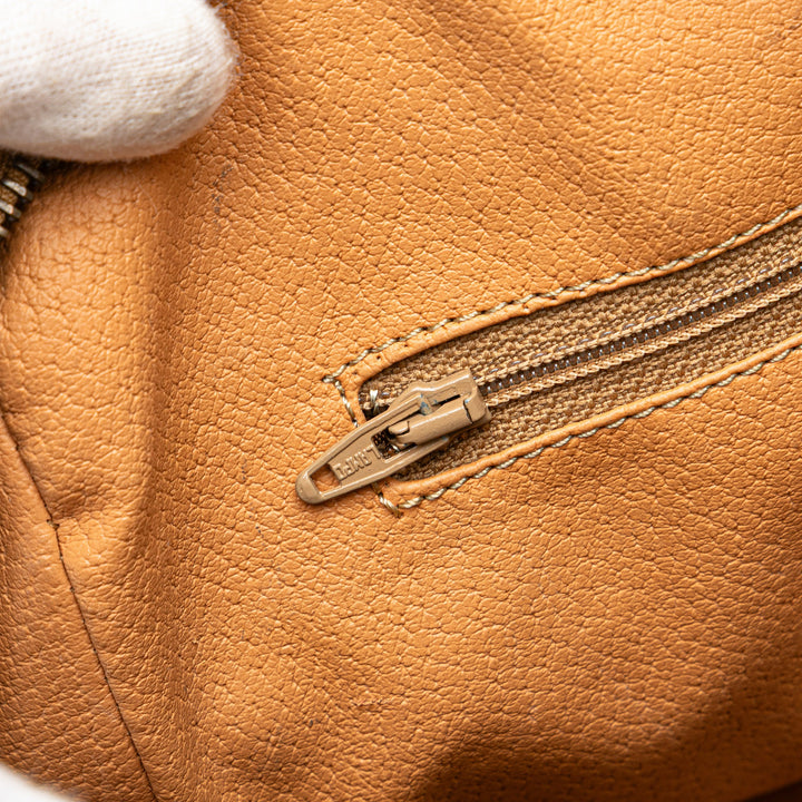 Macadam Coated Canvas Boston Bag Brown - Gaby Paris