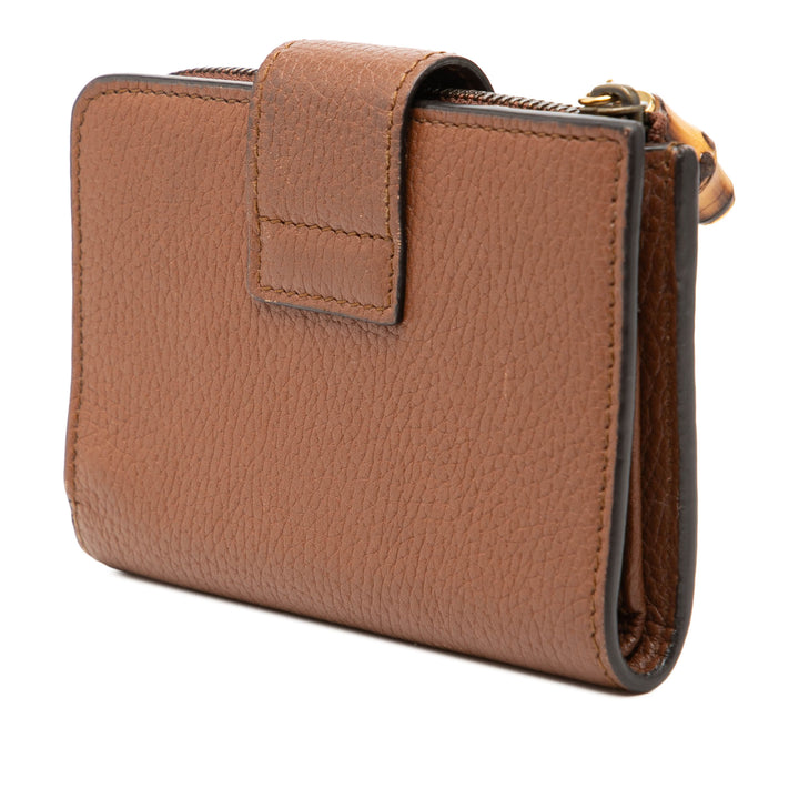Gucci GG Marmont Cuir de veau Bamboo Bifold Portefeuille