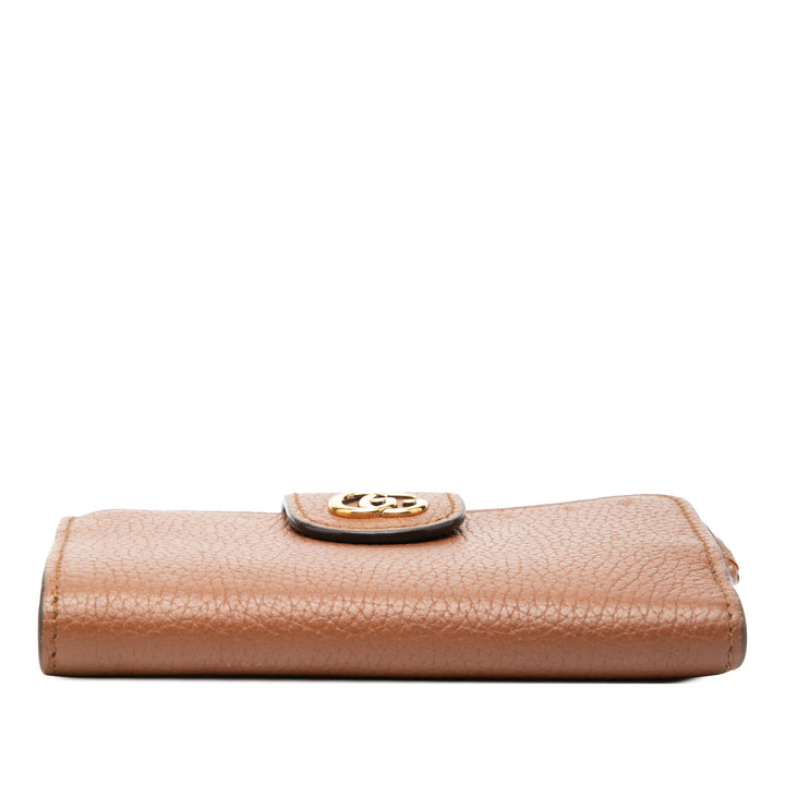 Gucci GG Marmont Cuir de veau Bamboo Bifold Portefeuille