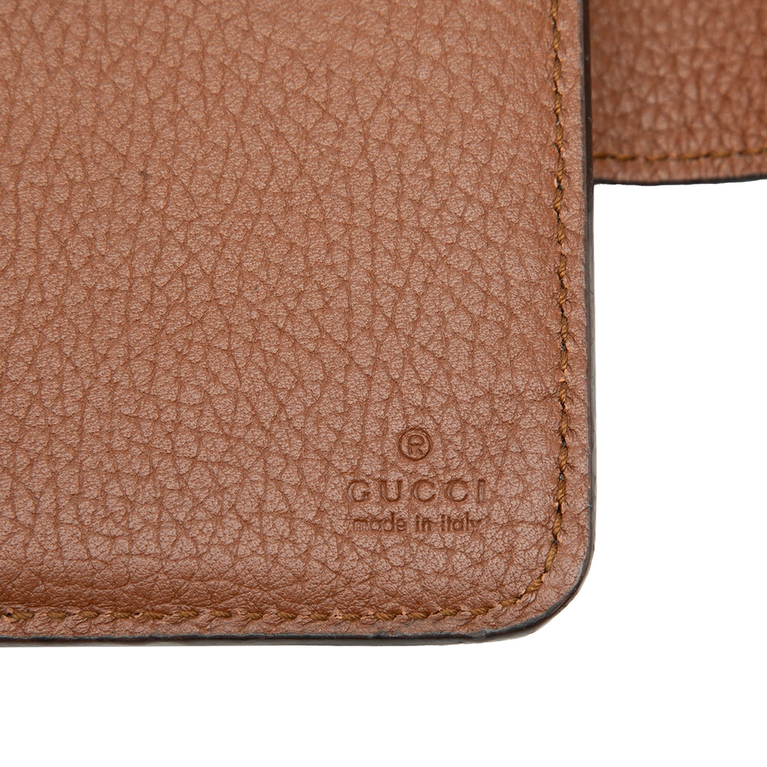 Gucci GG Marmont Cuir de veau Bamboo Bifold Portefeuille