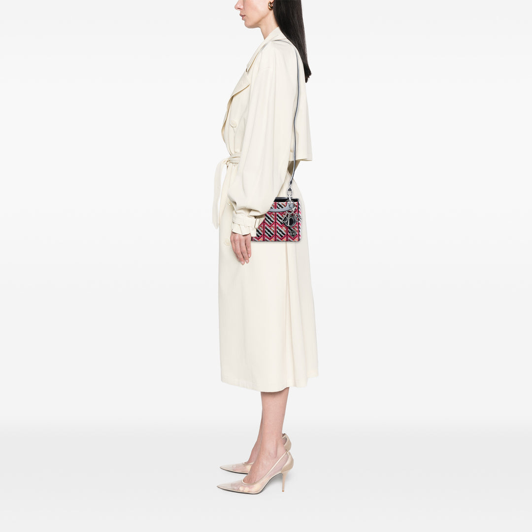 Dior Sequinsed Lady Dior Mini Rose – vue 7 – GABY PARIS