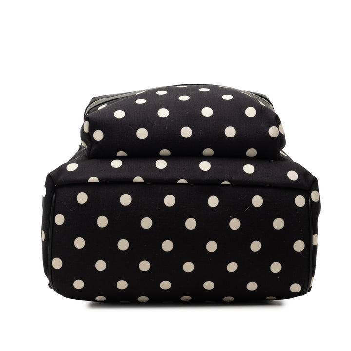 Saint Laurent Toile Polka Dot City Sac à dos