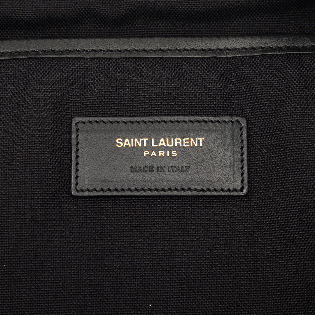 Saint Laurent Toile Polka Dot City Sac à dos