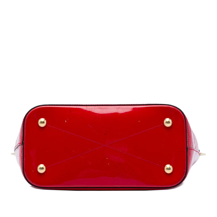 Louis Vuitton Montebello MM Cuir verni Monogram Rouge – vue 3 – GABY PARIS