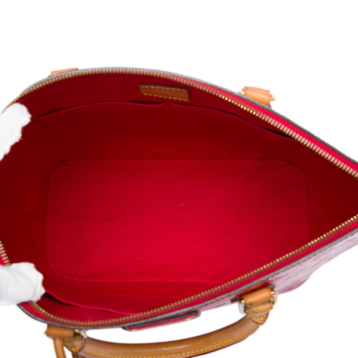 Louis Vuitton Montebello MM Cuir verni Monogram Rouge – vue 4 – GABY PARIS