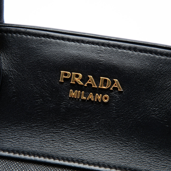 Prada Sac à main City Veau Esplanade Saffiano Noir – vue 5 – GABY PARIS