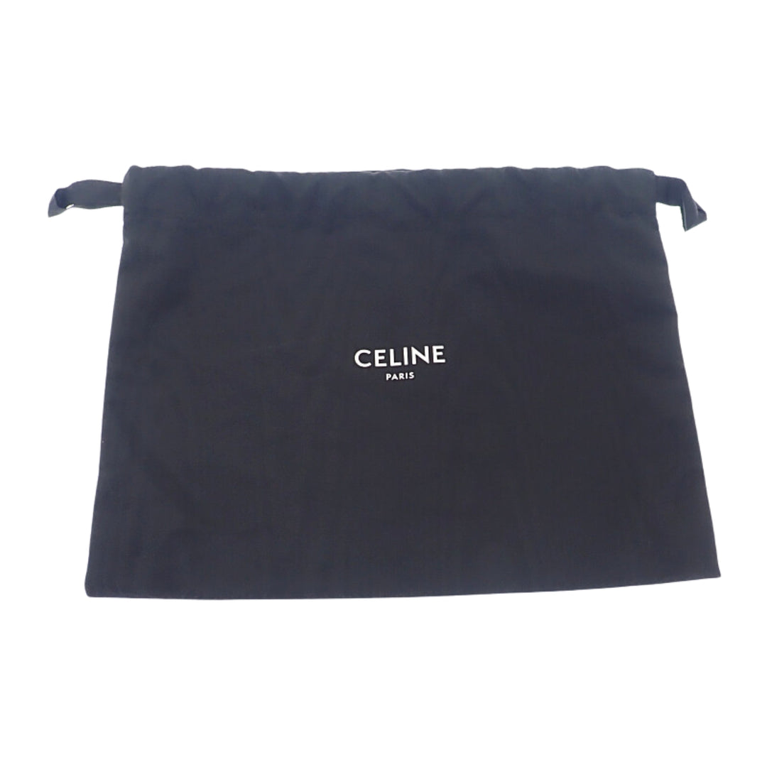 Celine brillant Triomphe Sac Teen Cuir de veau Marron