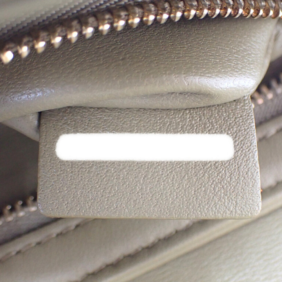 Celine brillant Triomphe Sac Teen Cuir de veau Marron