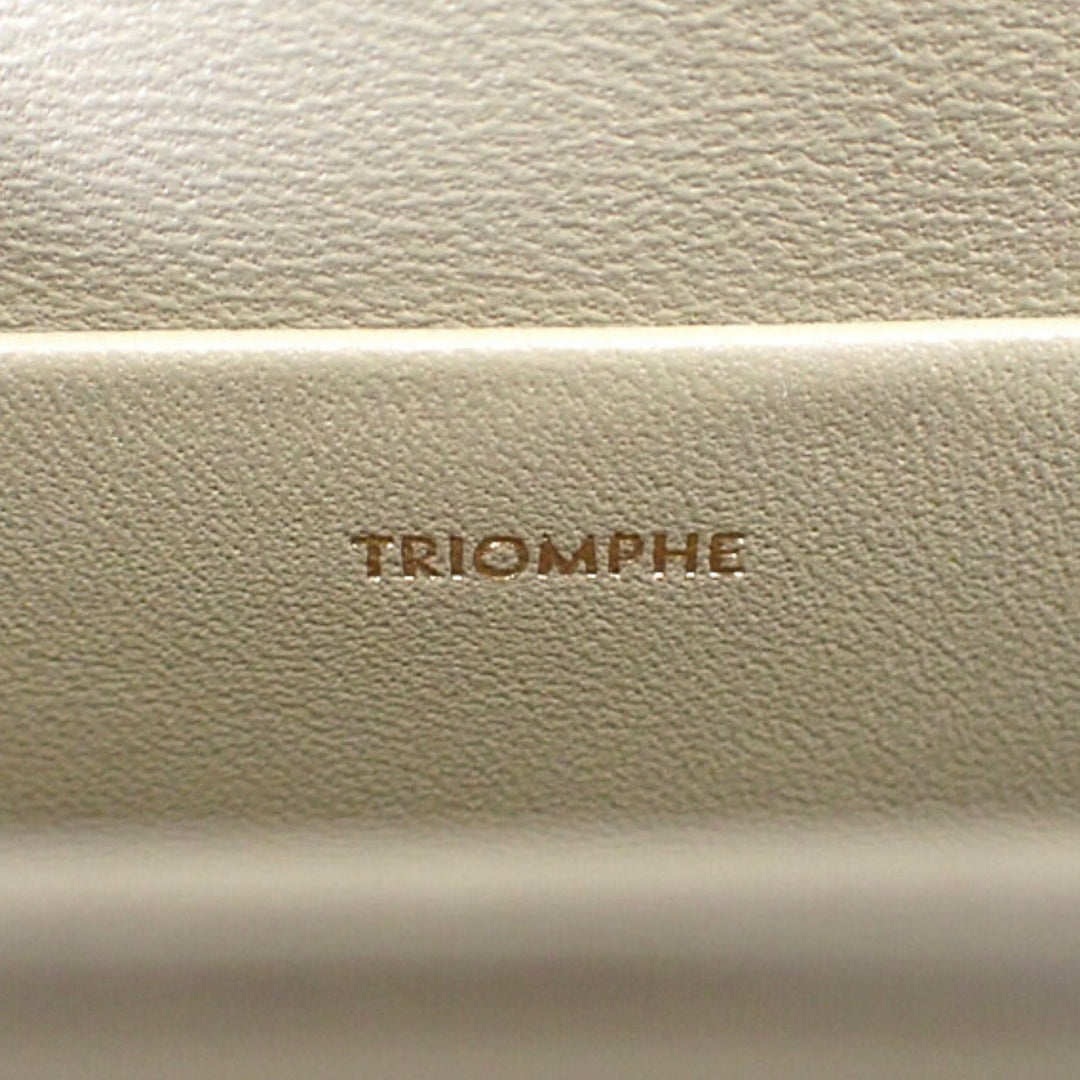 Celine brillant Triomphe Sac Teen Cuir de veau Marron