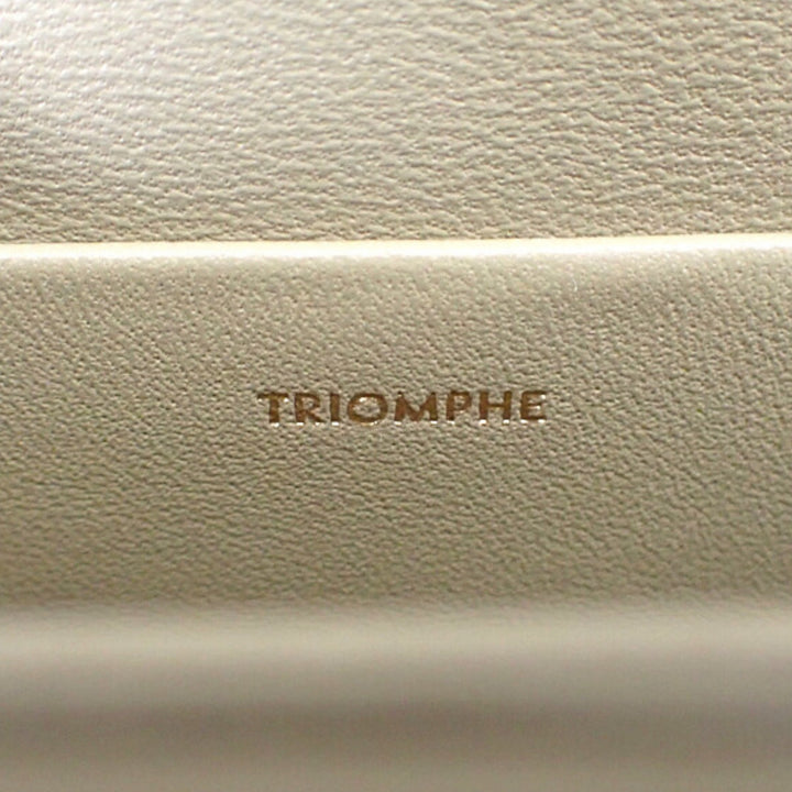Celine brillant Triomphe Sac Teen Cuir de veau Marron