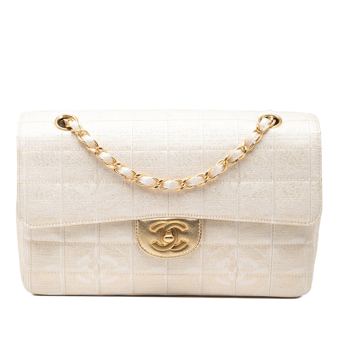 Chanel New Travel Line Medium Metallic Nylon Simple rabat