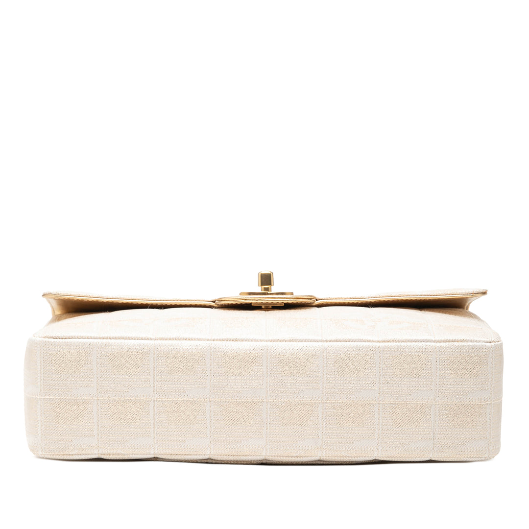 Chanel New Travel Line Medium Metallic Nylon Simple rabat