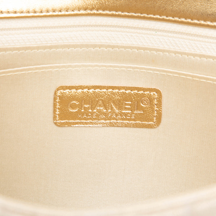 Chanel New Travel Line Medium Metallic Nylon Simple rabat