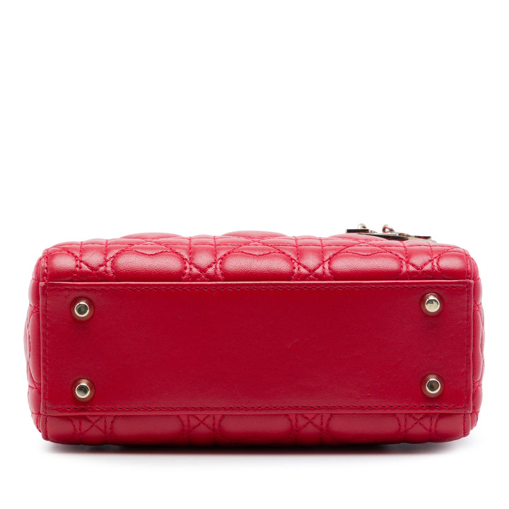 Dior DiorAmour Mini Cuir d'agneau Cannage Lady Dior