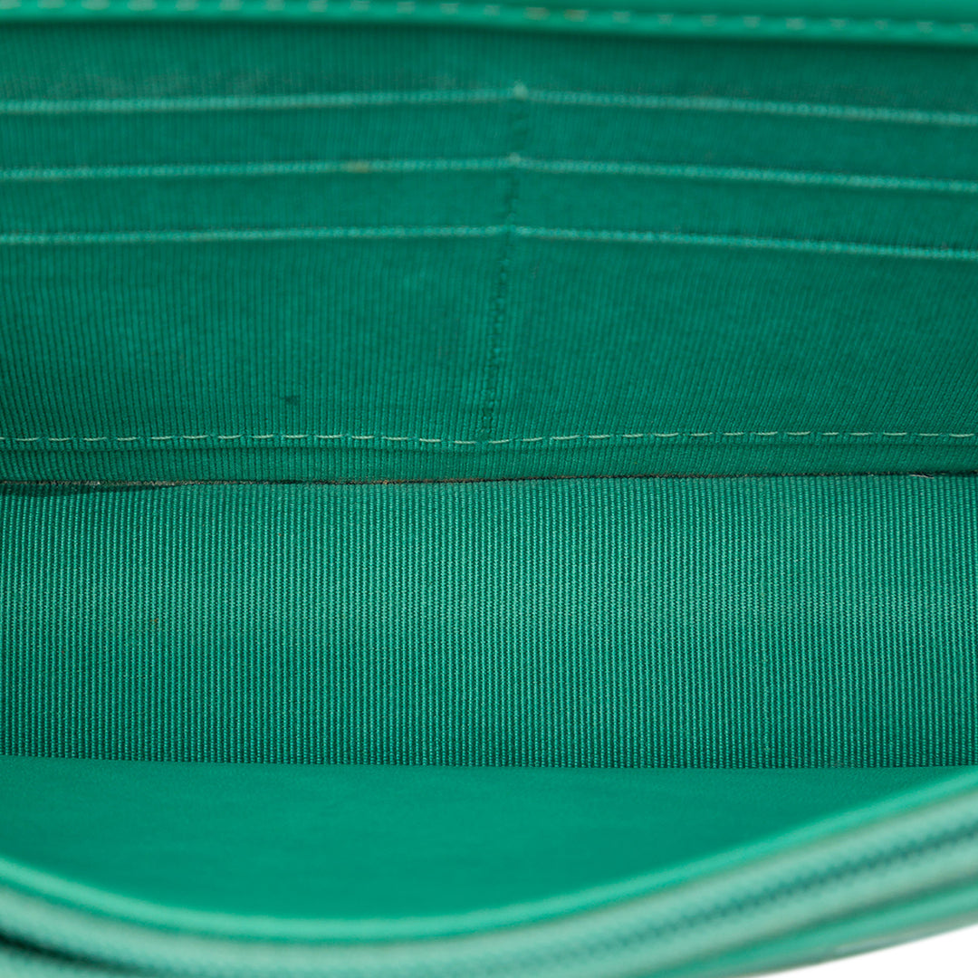 Chanel Sac bandoulière CC Matelassé Wallet on Chain Vert – vue 4 – GABY PARIS