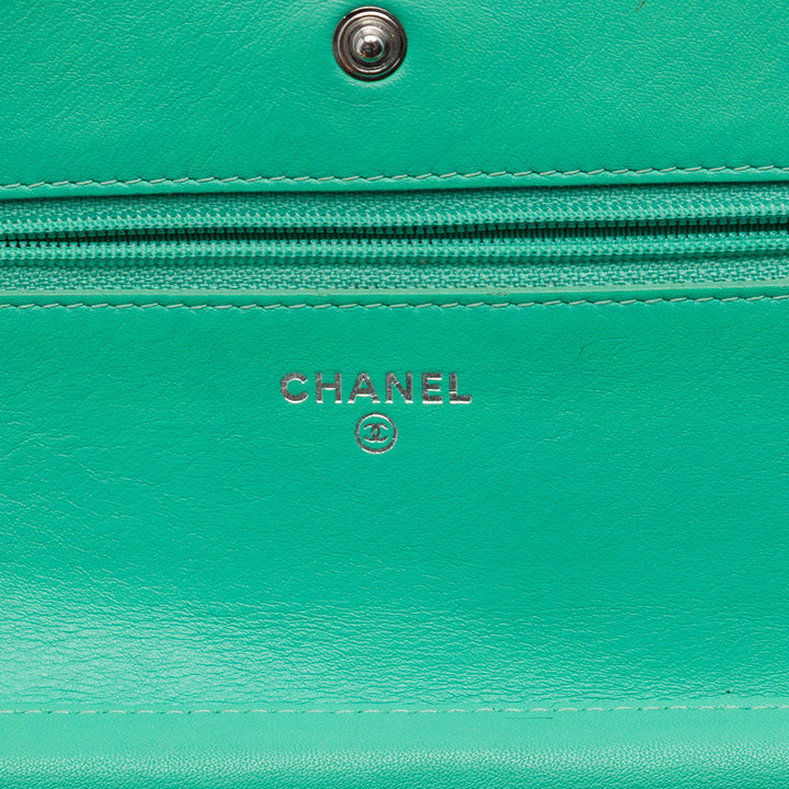 Chanel Sac bandoulière CC Matelassé Wallet on Chain Vert – vue 5 – GABY PARIS