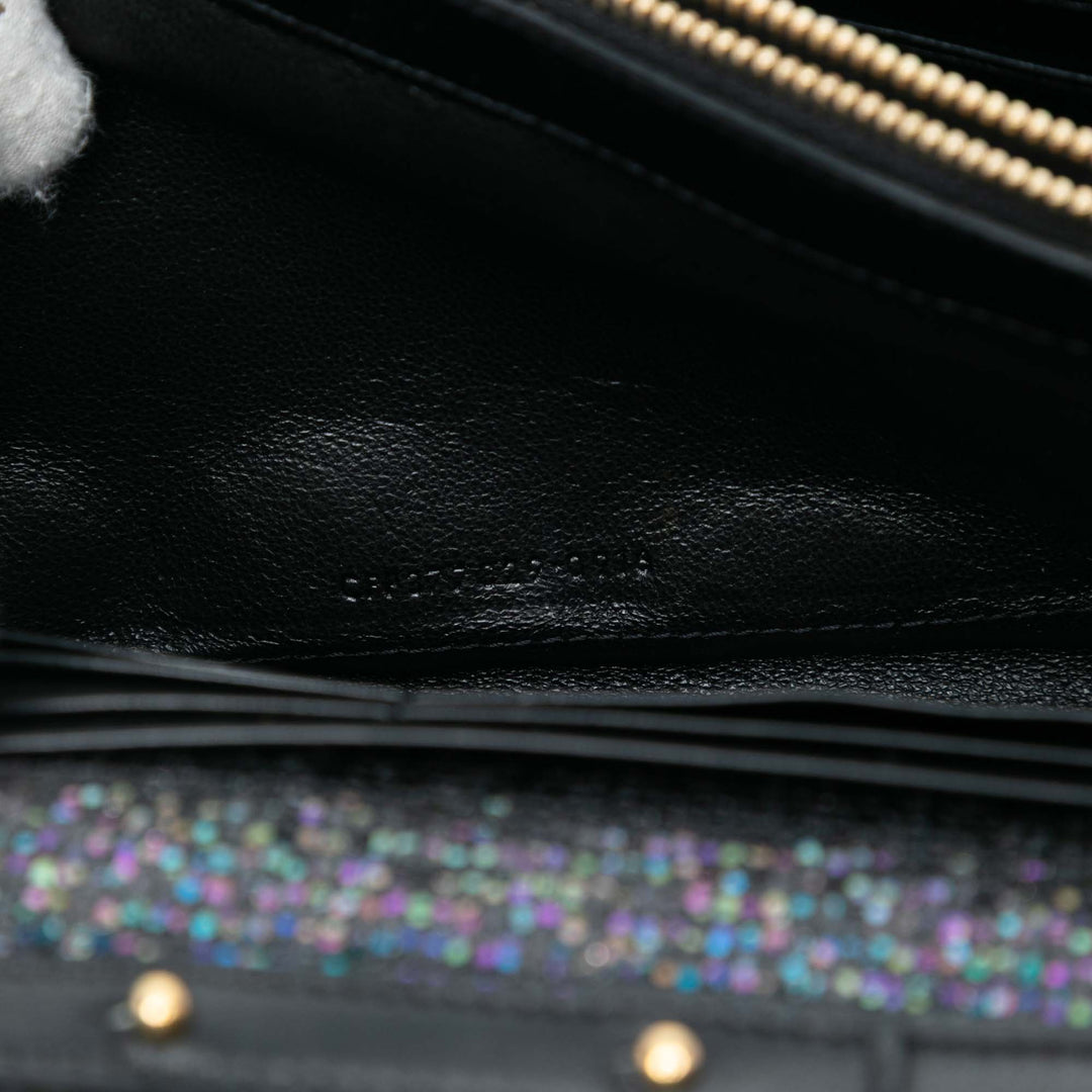 Saint Laurent Glitter Monogram Kate Wallet on Chain