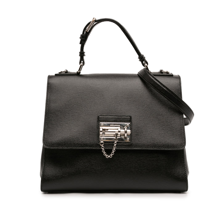 Dolce & Gabbana Large Textured Cuir de veau Miss Monica sac à anse supérieure