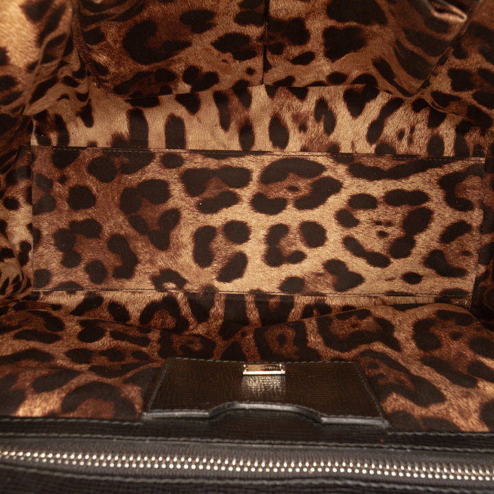 Dolce & Gabbana Large Textured Cuir de veau Miss Monica sac à anse supérieure