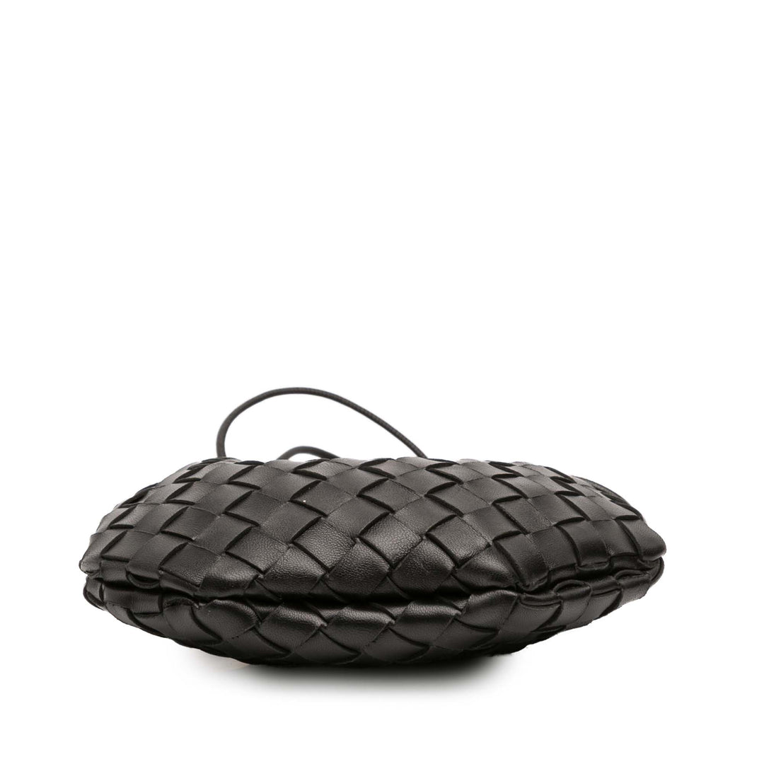 Bottega Veneta Baby Cuir d’agneau Intrecciato Sardine Noir