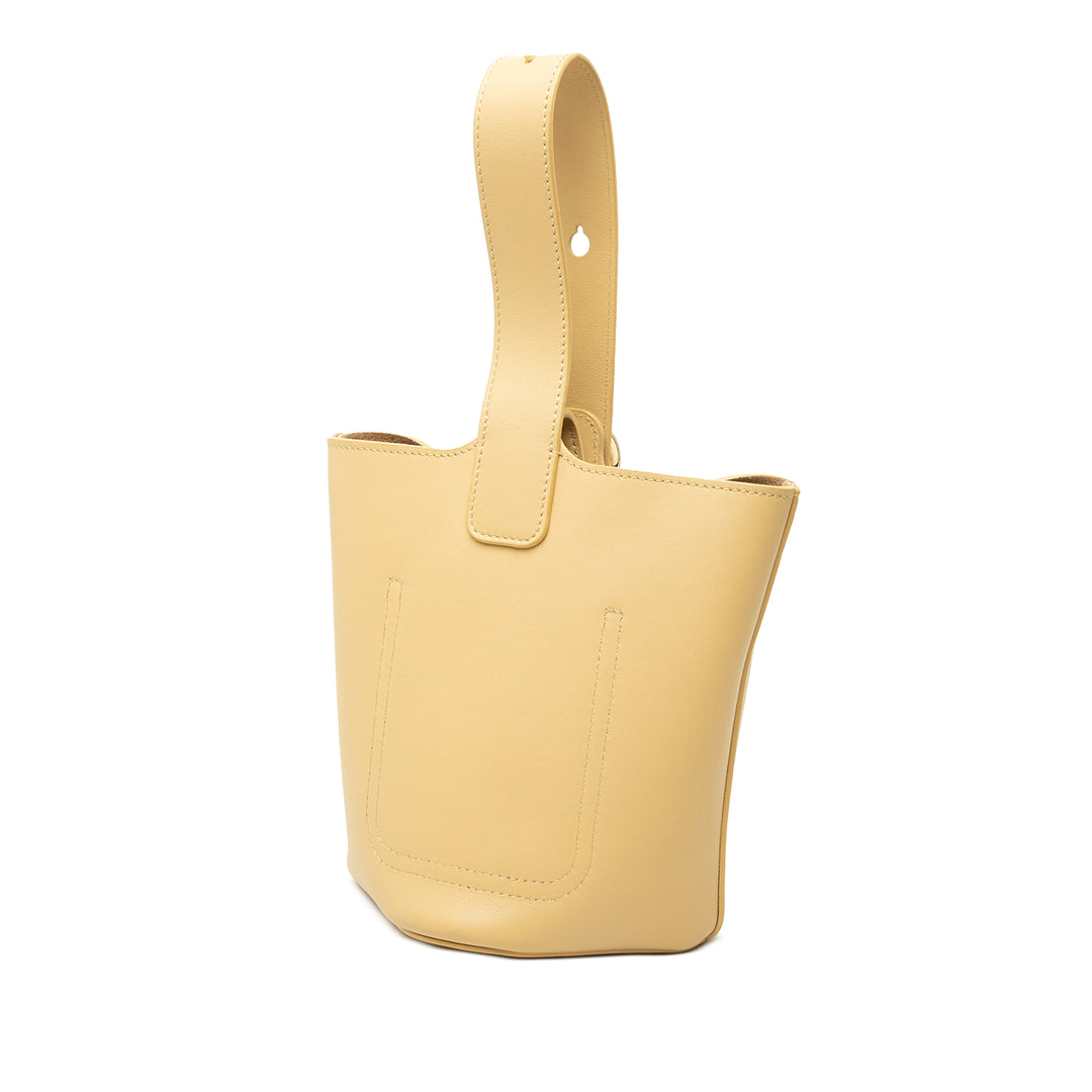 LOEWE Sac seau Pebble Mini Cuir de veau Jaune – vue 2 – GABY PARIS