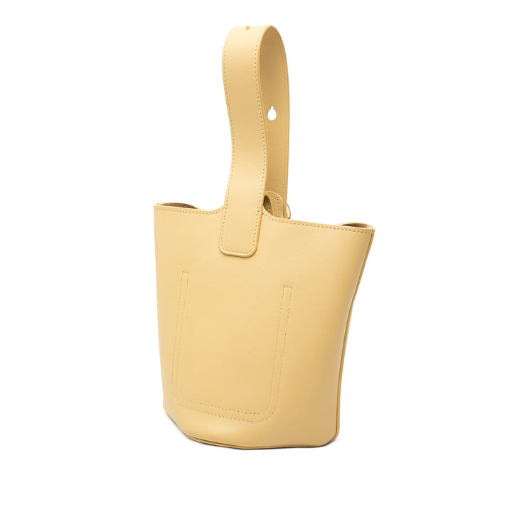 LOEWE Sac seau Pebble Mini Cuir de veau Jaune – vue 2 – GABY PARIS