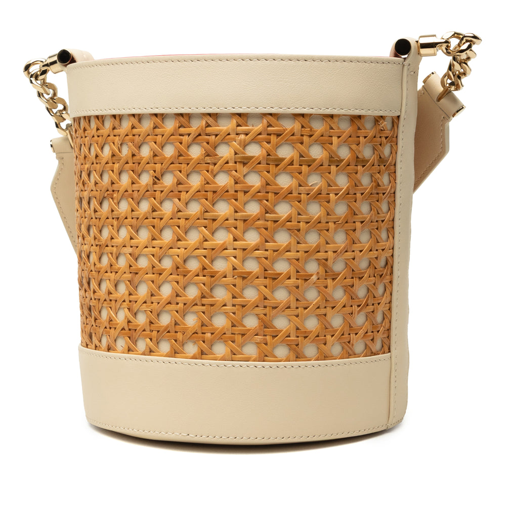 Bvlgari Sac seau Serpenti Forever Osier Beige – vue 2 – GABY PARIS