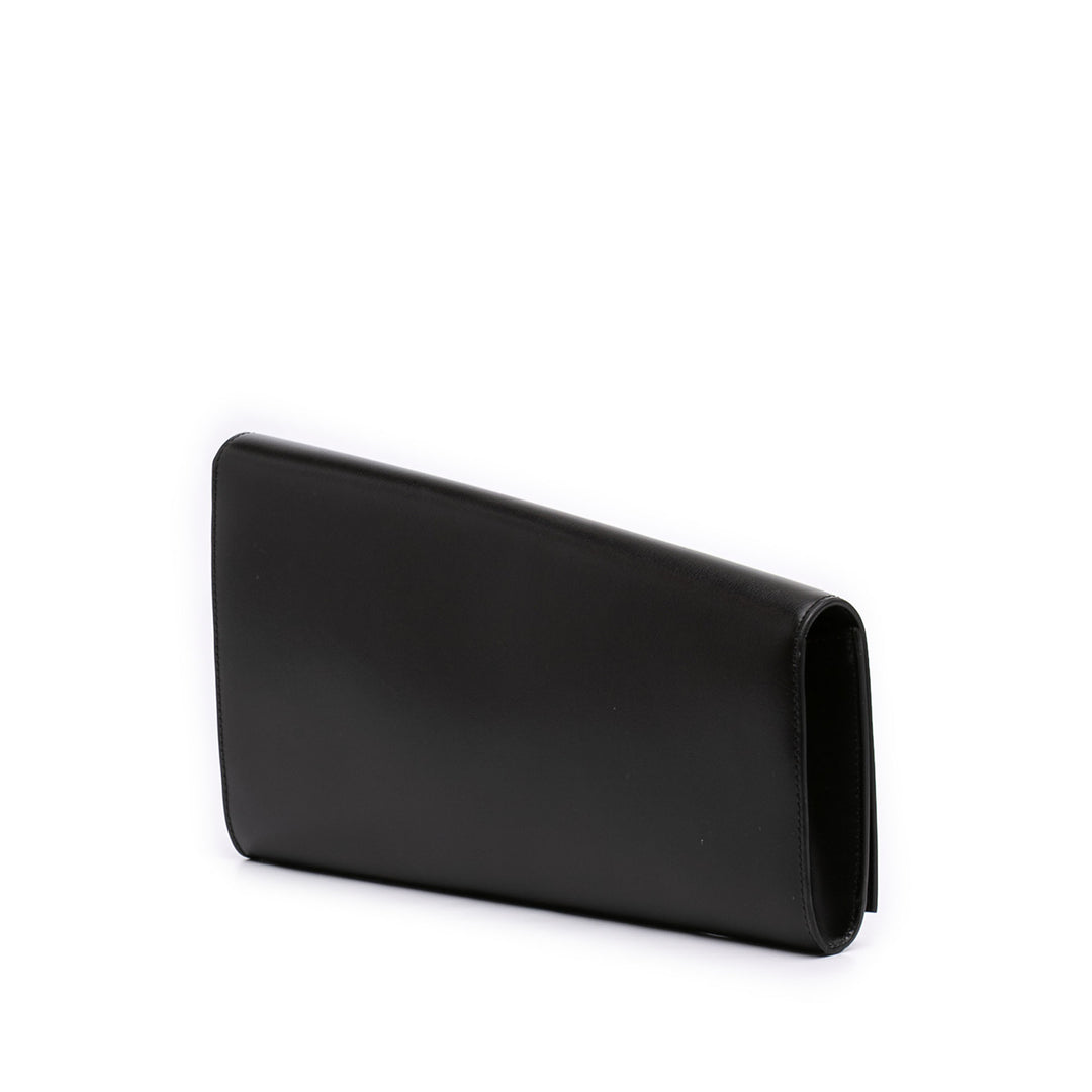 Celine Asymmetric Logo Pochette Noir – vue 2 – GABY PARIS