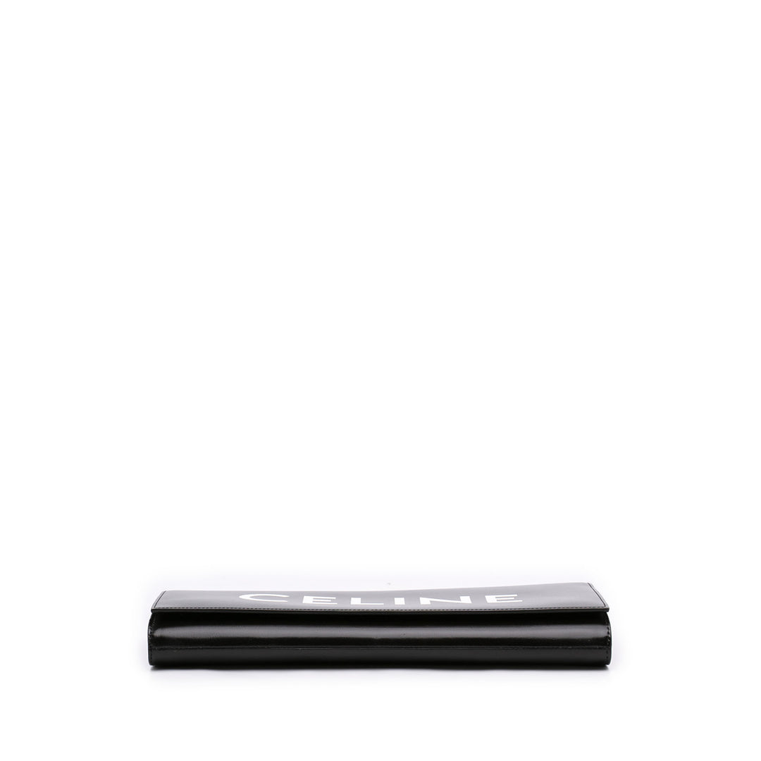 Celine Asymmetric Logo Pochette Noir – vue 3 – GABY PARIS