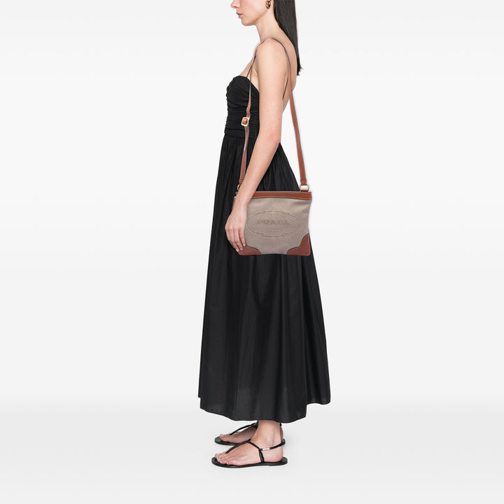 Prada Canapa Logo Sac Toile