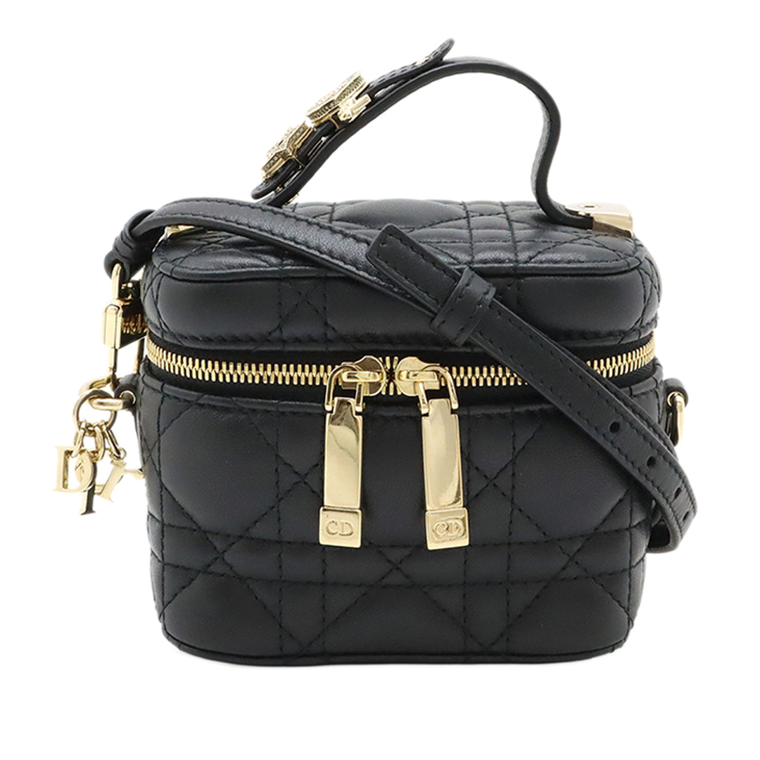 Dior Micro Cuir d’agneau Cannage Lady Dior Vanity