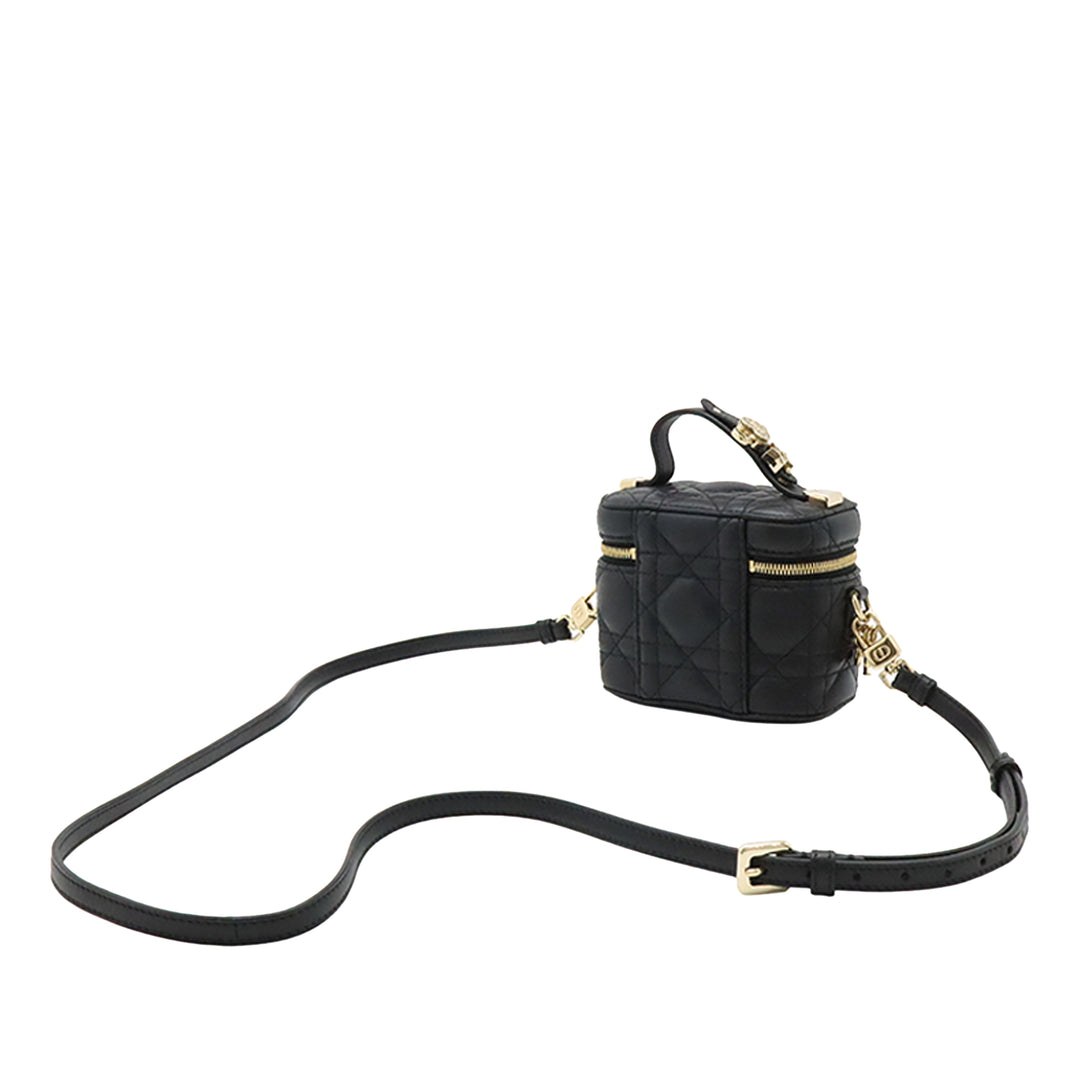 Dior Micro Cuir d’agneau Cannage Lady Dior Vanity