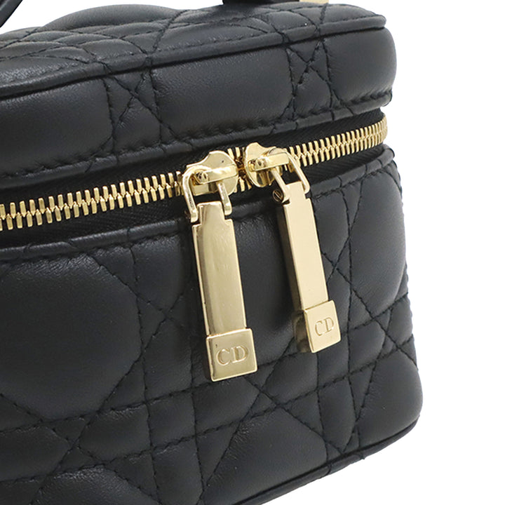 Dior Micro Cuir d’agneau Cannage Lady Dior Vanity