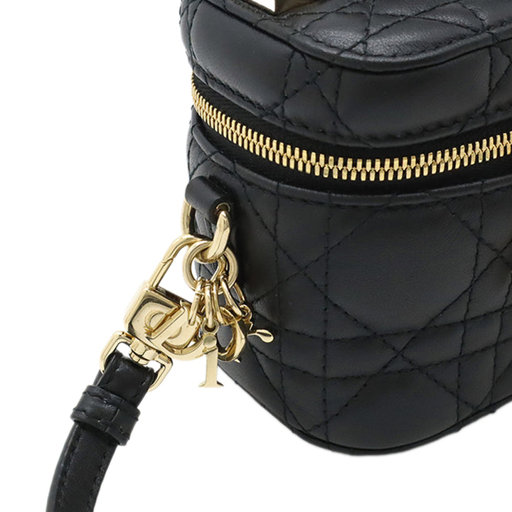 Dior Micro Cuir d’agneau Cannage Lady Dior Vanity