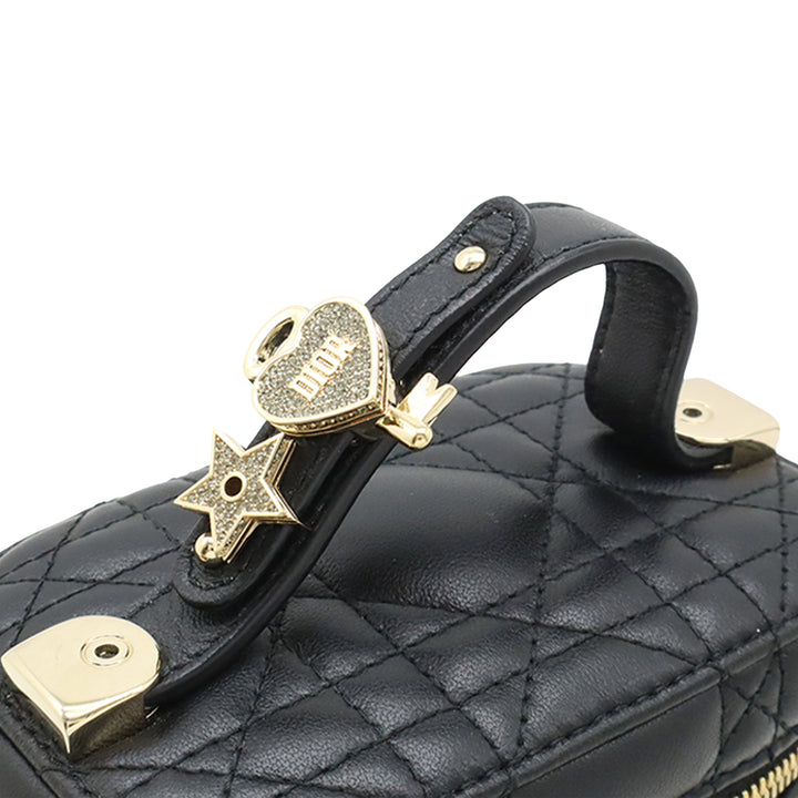 Dior Micro Cuir d’agneau Cannage Lady Dior Vanity