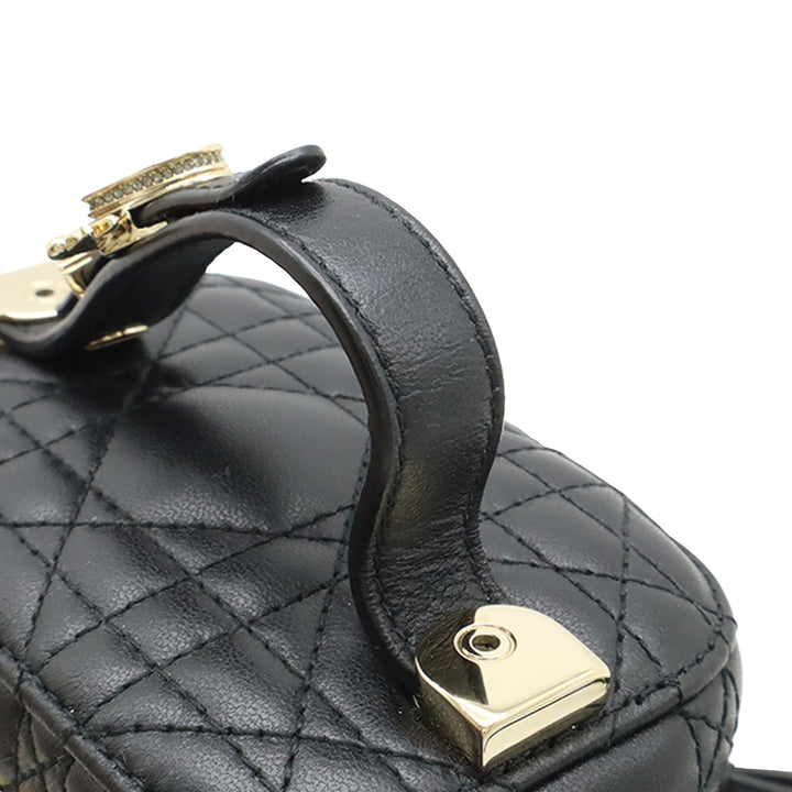 Dior Micro Cuir d’agneau Cannage Lady Dior Vanity
