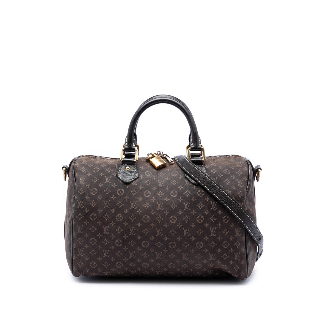 Louis Vuitton Monogram Mini Lin Speedy Bandouliere 30