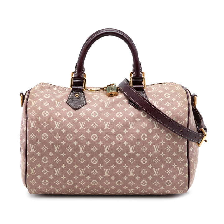 Louis Vuitton Monogram Mini Lin Speedy Bandouliere 30