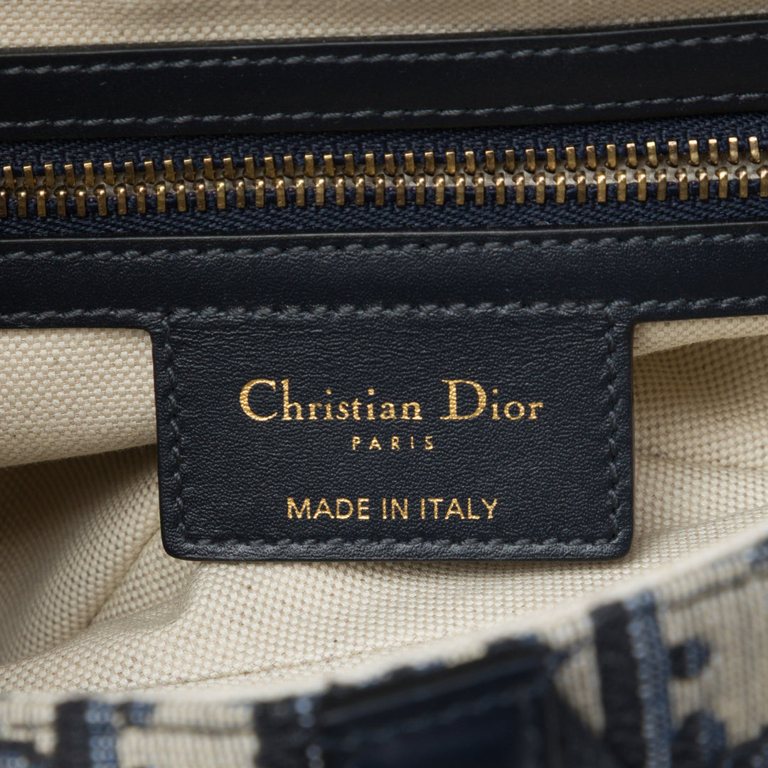 Dior Saddle Sac Oblique Bleu – vue 5 – GABY PARIS