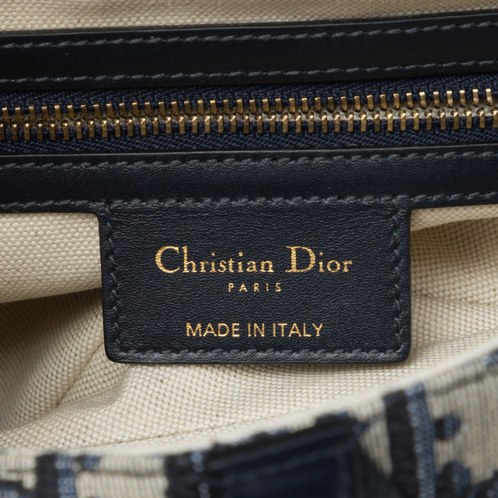 Dior Saddle Sac Oblique Bleu – vue 5 – GABY PARIS